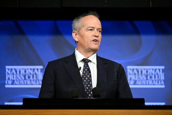 NDIS Minister Bill Shorten further outlined the ideas he presented to the National Press Club last month.