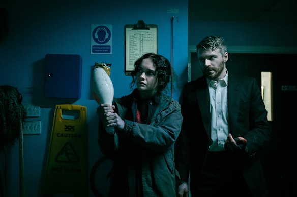 Olivia Cooke and Jack Lowden in Slow Horses.
