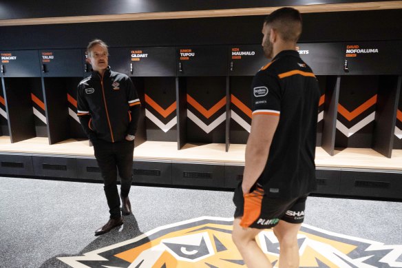 There is a separate NRL and NRLW dressing room.