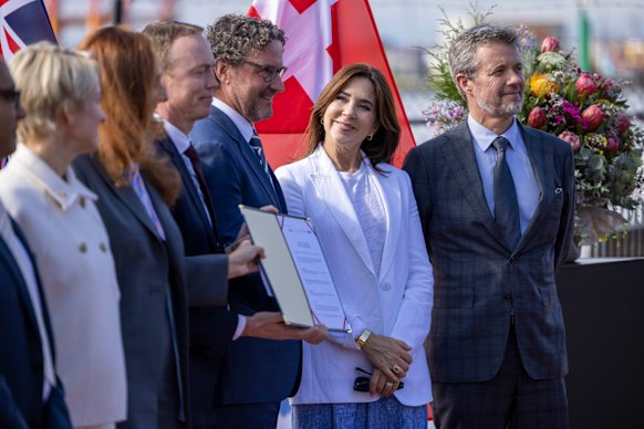 Queen Mary and King Frederik visited the Port of Melbourne Education Centre.