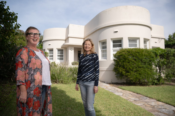 Jane Ryder’s (right) art deco home in Seaforth features on the Other People’s Houses Instagram account.