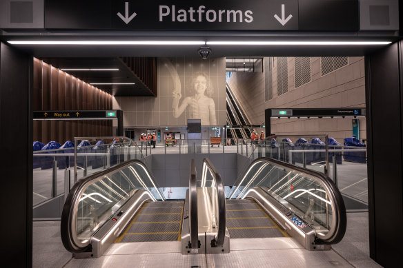 The new Waterloo metro station.