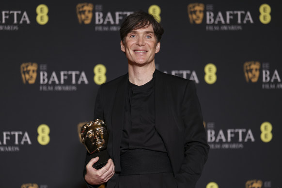 Cillian Murphy, winner of the leading actor award for ‘Oppenheimer’ overnight.