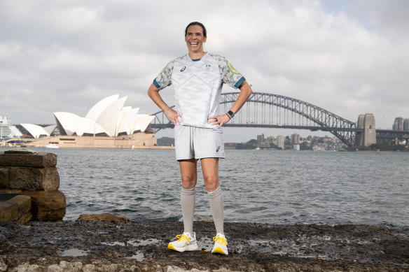 Matildas goalkeeper Lydia Williams in her Paris kit.