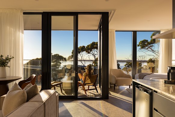 Telhado das novas moradias.