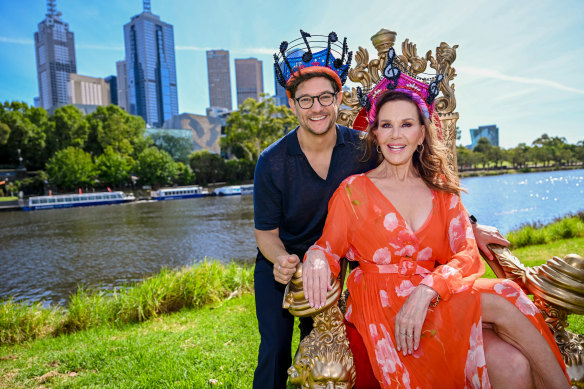 Robert Mills and Rhonda Burchmore are the king and queen of Moomba.