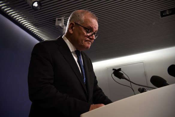 A no-confidence motion against ex-Prime Minister Scott Morrison is being considered.