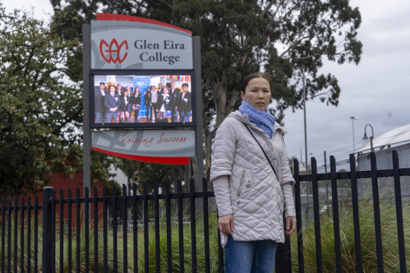 Ainura Dzhunusheva said she’s concerned for the safety of her teenager walking to and from the train station.