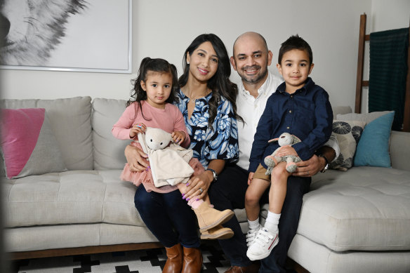 Gautam Paalep and his wife, Dinushi, value financial advice as they seek a secure financial future for themselves and their children Jacob and Mikayla.