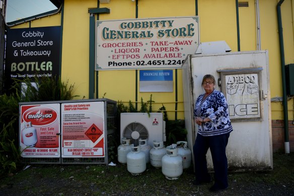 Owner Debbie Zarbalis outside the Cobbitty General Store. 