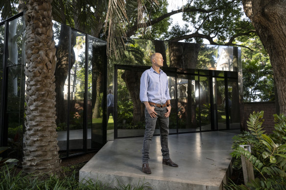 Landscape architect Will Dangar designed the gardens near Stealth pavilion and the gardens near the original home in Bellevue Hill that was restored a few years ago.