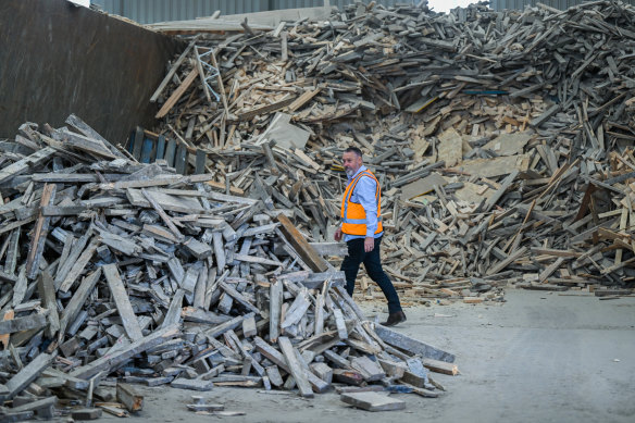 Russell Norton, managing director of the Mulch Centre in Geelong.