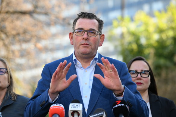 Victorian Premier Daniel Andrews defended the initial case to host the Commonwealth Games. 