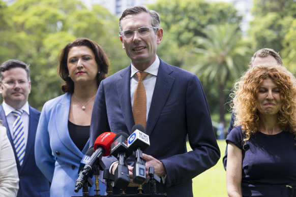NSW Premier Dominic Perrottet on Monday.