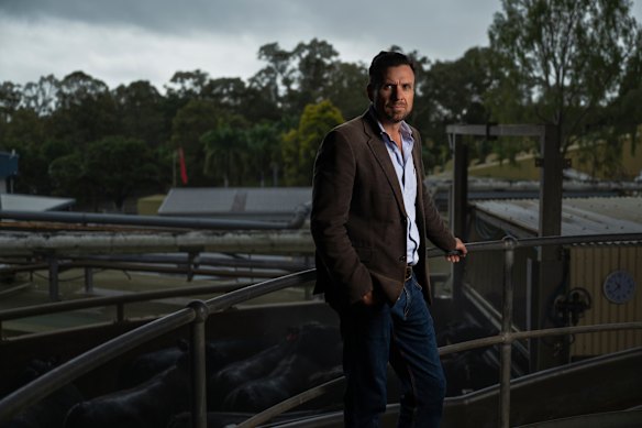 Beef heir Anthony Lee, current Australian Country Choice CEO and son of billionaire Trevor Lee, at the family’s abattoir in Morningside.
