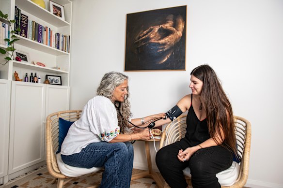 Private midwife Beth Newman runs routine appointments from her Annandale clinic. 