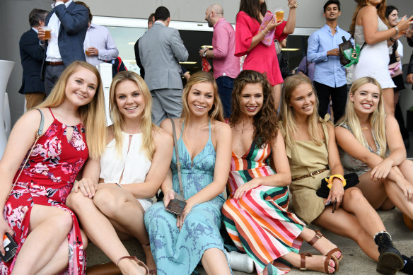 Revellers at the 2018 Million Dollar Chase at Wentworth Park.