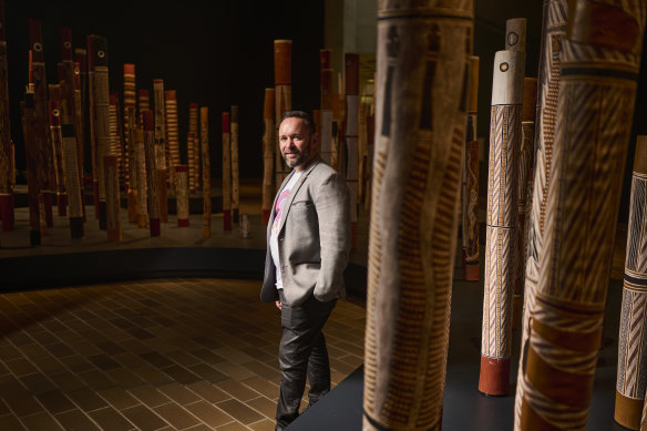 National Gallery of Australia head curator of First Nations art Bruce Johnson McLean.