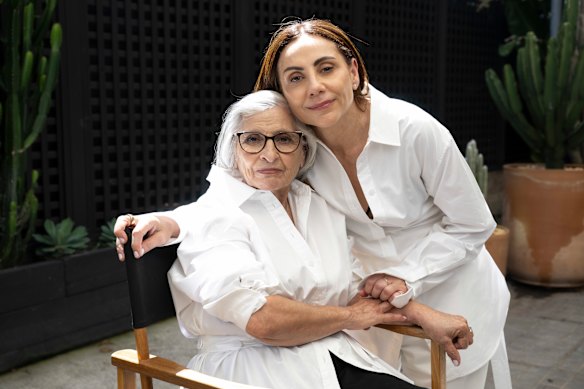 Margie Woods, creative director and co-founder of Viktoria and Woods, with her mother Mona Rizk, who recently received treatment for ovarian cancer. 