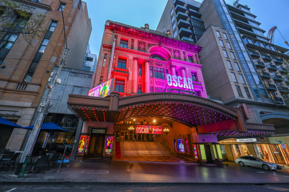 The Regent Theatre in Melbourne. Sales at CBD theatres almost doubled in winter, according to NAB data.