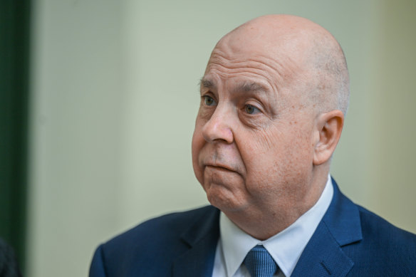 Treasurer Tim Pallas is trying to find savings or extra revenue to cover an extra $1.5 billion for the health system.