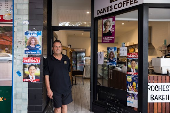 Homebush cafe owner Theo Psaltis.