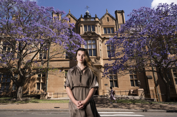 University of Sydney law student Freya Leach has lodged a formal complaint over the content of an assignment question.
