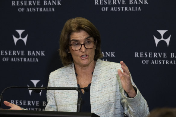 Reserve Bank of Australia governor Michele Bullock today.