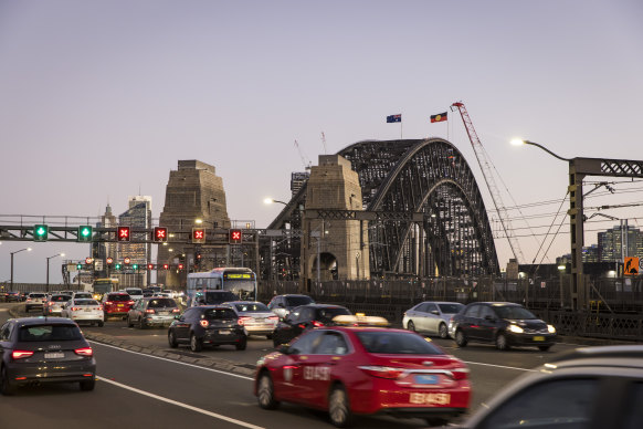 Only southbound journeys on the Sydney Harbour Bridge are tolled at present.