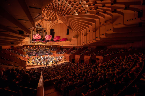 SSO plays the acoustically enhanced Sydney Opera House Concert Hall. 