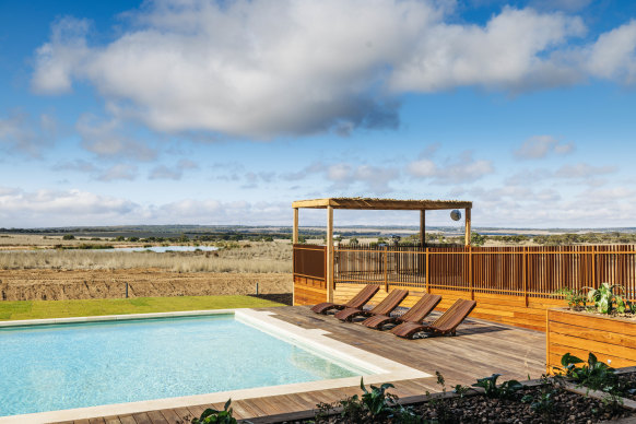 Poolside at the 78-room resort.