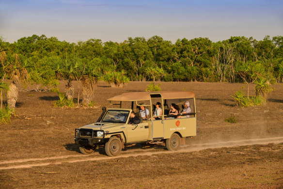 On safari at Seven Spirit Bay.