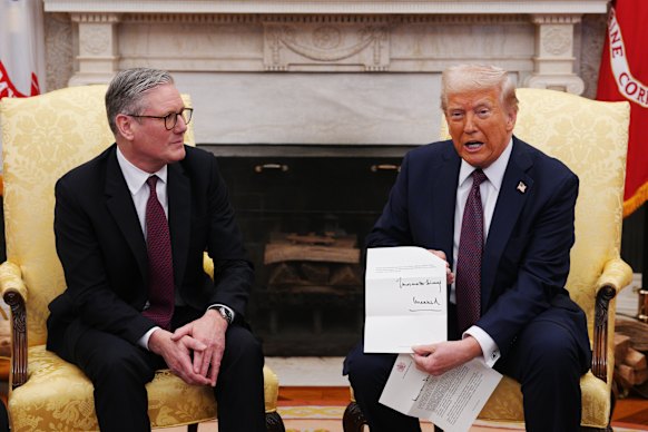 UK Prime Minister Keir Starmer delivered a letter from King Charles to US President Donald Trump.