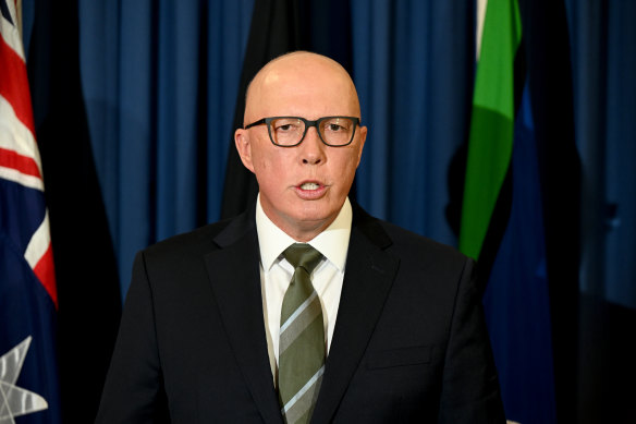 Opposition Leader Peter Dutton has opposed the Indigenous Voice to parliament.