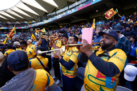 The Papare Band Melbourne brings musical support for their beloved Sri Lankan team in Geelong.