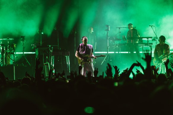 Bit of a Blur: Damon Albarn at Qudos Band Arena.