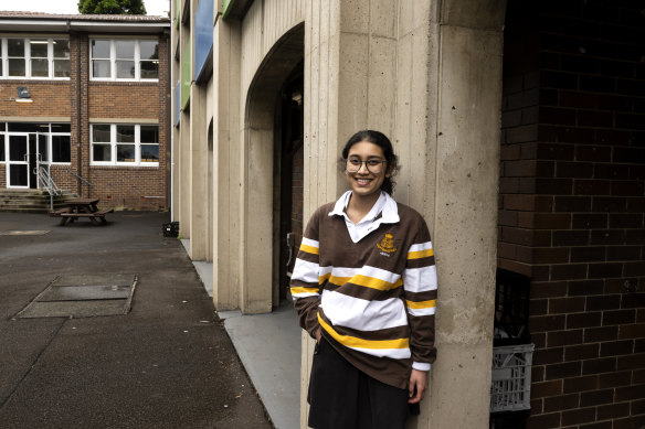 Nikita Badve is the only HSC Latin extension student at Sydney Girls High this year.