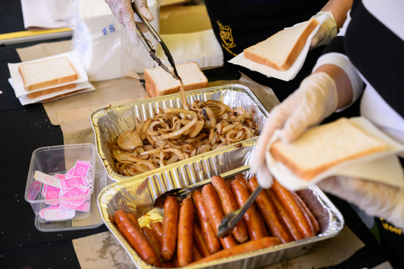 A sausage sizzle is a staple of many clubs.