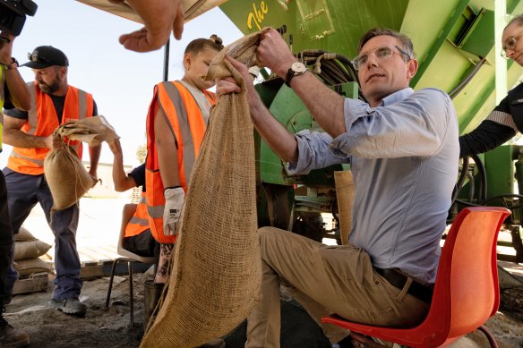 NSW Premier Dominic Perrottet is visiting the regional town of Forbes today. 