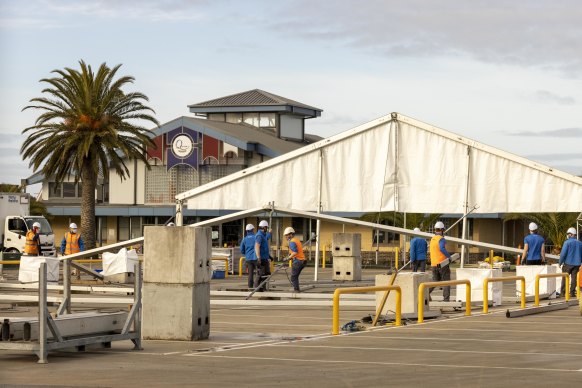 A pop-up testing site was established on August 5, the morning after the school was forced to shut.