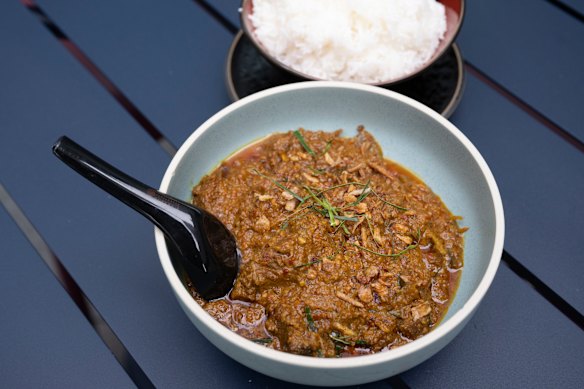 Coconut Beef Rendang: Aromatic Coconut, Lemongrass, Galangal and Kaffir Lime.