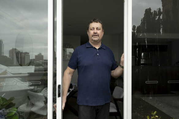 Philip Baigent has been enduring water and mould issues in his Sydney apartment.