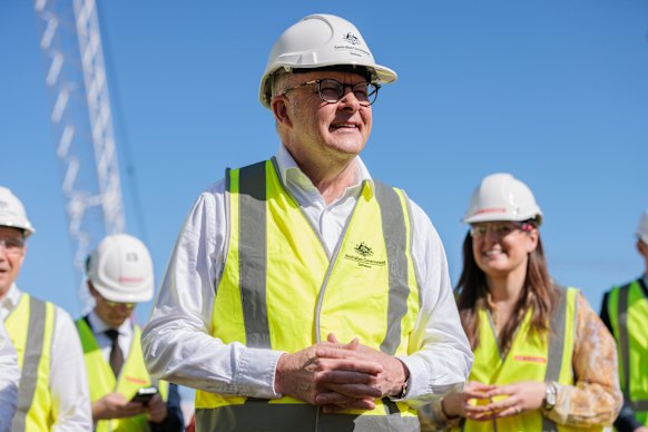 Prime Minister Anthony Albanese in Perth on Monday.