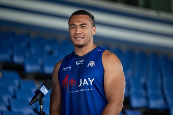 Bulldogs skipper Raymond Faitala-Mariner at Belmore on Wednesday.