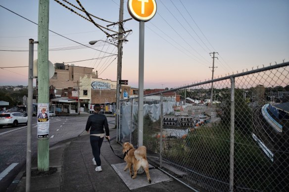 The site of the Dulwich Hill metro.