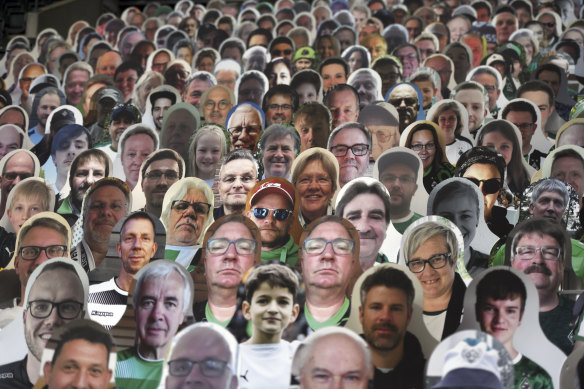 The NRL will follow the lead of the German Bundesliga soccer league and use cardboard cut-outs of fans at games.