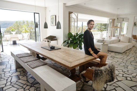 Fashion designer Heidi Middleton at her Palm Beach house Porta Rossa that she sold for $10 million.