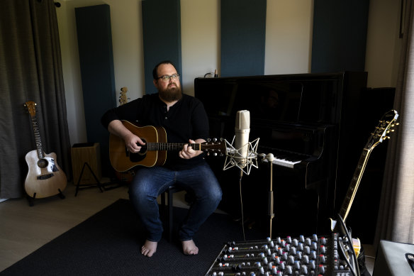 Tim Moxey ran a music school with his wife Lauren but had no choice but to close it because of COVID. But he’s now teaching online, and gigging more than ever.