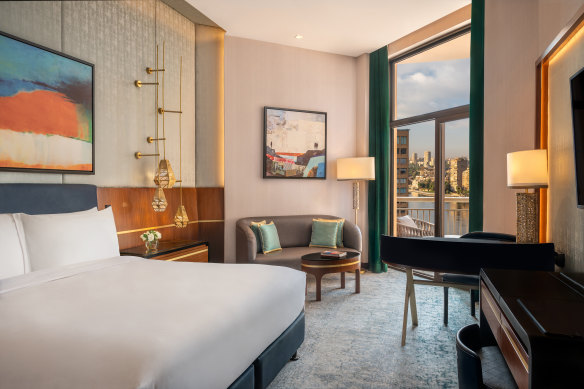 Guest room, Sofitel Cairo Downtown Nile.
