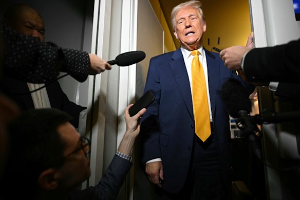 Trump, pictured last week, has improved his cholesterol, takes regular medication and has a good resting heart rate, according to his doctor.
